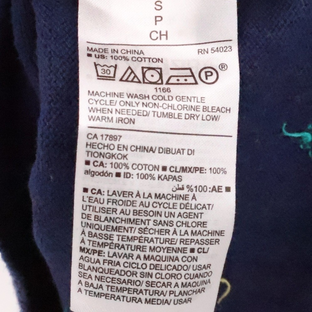 Old Navy Lemon‎ Print Sweater Womens Preppy Navy Blue Cotton Crewneck Size S - Picture 6 of 9